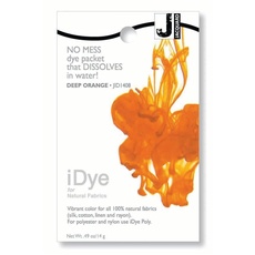 Jacquard iDye Deep Orange Stofffarbe für Textilien aus Naturfasern, 14 g No-Mess-Paket