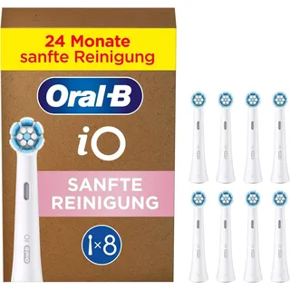 iO Sanfte Reinigung Aufsteckbürste weiß 8 St.