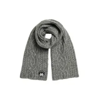 Superdry für Damen. W9310079A Luxuriöser Strickschal mit grauer Kordel (OSFA), Lässig, Wolle