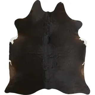LUXOR LIVING Rinderfell Schwarz Einfarbig Farbe: Schwarz