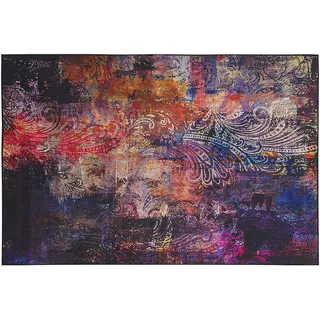Beliani Kurzflor-Teppich Mardin 230/160 cm , Multicolor , Kunststoff , Abstrakt , Rechteckig , 160x230 cm , Teppiche und Böden, Teppiche, Orientteppiche