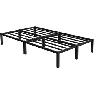 ML-Design Metallbett 120x200 cm Stahlrahmen mit Lattenrost, Schwarz, Bettgestell