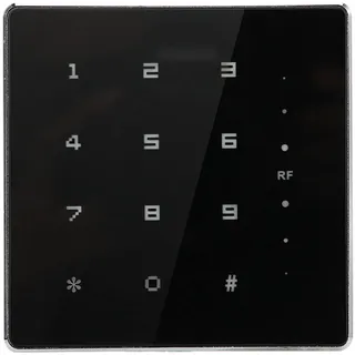 Leapiture Ultradünner Hochfrequenz-ID-Kartenleser Wiegand 26/34 für die Zugangskontrolle im Home Hotel Office(125Khz ID Card-Silber)