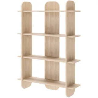 Selsey Bücherregal 107,2 x 149,4 x 28 cm Beige
