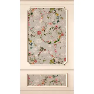 Livingwalls Fototapete Stuckwand in Beige, Grau, Bunt - hochwertige Vliestapete 398471 mit Motiv auf 1,59 m x 2,80 m - Made in Germany