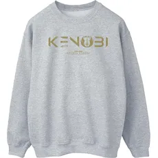 Star Wars, Herren, Pullover, ObiWan Kenobi Logo Sweatshirt, Grau, (XXL)