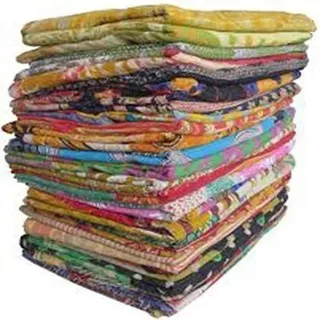 Marubhumi 5 Stück Mix Lot Whole Sale Tribal Kantha Quilts Vintage Baumwolle Bettüberwurf Old Assorted Patches Made Rally