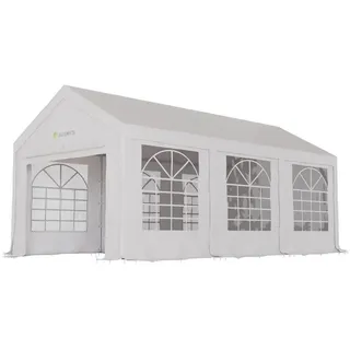 Juskys Partyzelt 6 x 3 m Weiß