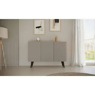 Elegante Graue Kommode, Skandinavischer Stil - Modernes Design - Grau