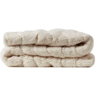 Homescapes Fleece-Matratzentopper 135 x 190 cm Weiß