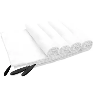 my home Handtücher »Xavi, 4 Teile, ideal als Sporthandtuch, Reisehandtuch, Strandtuch« diverse Größen, sehr leicht, kompakt, schnelltrocknend, Mikrofaser, weiß