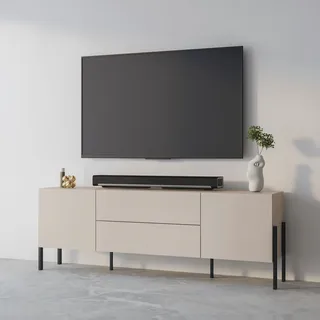 INOSIGN »Jukon,Breite 200 cm, moderne grifflose TV-Kommode,2 Türen/2 Schubladen«, TV-Schrank mit viel Stauraum, TV-Board, push-to-open-Funktion