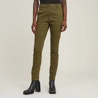 G-Star für Damen. D16311-D950-C744 Weld High Skinny-Hose grün (29/32), Lässig, Baumwolle