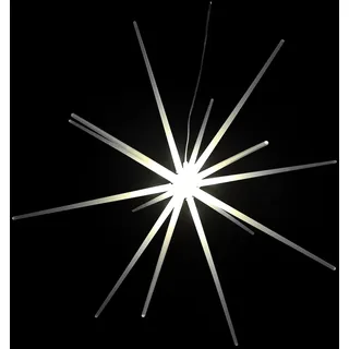Mojawo 3D LED Stern zum Hängen Weihnachtsbeleuchtung DIA 51cm Außen Batterie