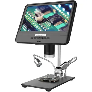 Digitalmikroskop, 8,5 Zoll LCD, 5X-1200X Vergrößerung, AD208S mit Batterie
