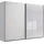 Schwebetürenschrank Ernesto 270 x 208 x 65 cm Weiß