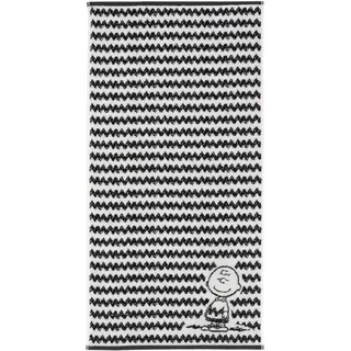 VOSSEN Charlie Brown Handtuch 50 x 100 cm schwarz