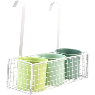 Blumentopf Set Hängend Balkon Küche Deko Metall 26cm