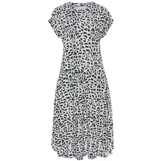 LASCANA Jerseykleid Shirtkleid Animalprint Beige 34