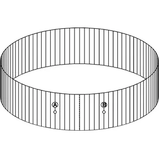 Bestway® Ersatzteil Stahlwandrahmen (granitgrau) für HydriumTM Stahlwandpool 300 x 120 cm, rund