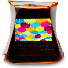 iCap® MIN Classic Notebookzelt. Outdoor Protektor gegen Sonnenlicht, Verblendung, Regen, Staub Hitze, Kälte. Für MacBook, Notebook, Laptop, iPad. Größe MIN für 10” bis 13,5”