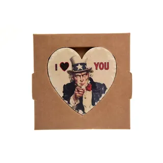 SVE 8057288861894 Stoneheart, Marmor, Uncle Sam, 10 x 10 x 2 cm