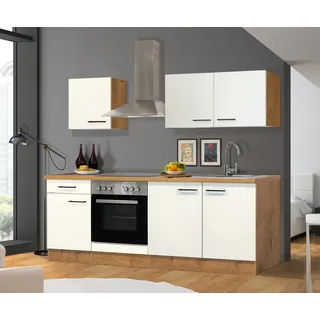 Flex-Well Küchenzeile Vintea 210 cm weiß