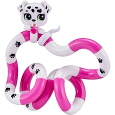 Bild 8504 Fidget Toy Junior Pets Serie mit Tierfigur Hund, Antistress Finger Spielzeug, fördert Feinmotorik, beliebig dreh- und kombinierbar, Motorikspielzeug für Kinder ab 3 Jahre, Weiß / Rosa