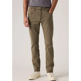 Tapered-fit-Jeans LEVI'S "502 TAPER", Herren, Gr. 34, Länge 34, braun (shitake gd), Denim/Jeans, Obermaterial: 99% Baumwolle, 1% Elasthan, Basic, loose fit knöchellang, Jeans Tapered-fit-Jeans, in elegantem, modernem Stil