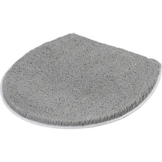 KLEINE WOLKE WC-Deckelbezug ""Soft"" Höhe 20 mm rutschhemmend beschichtet Uni Farben, waschbar, platin