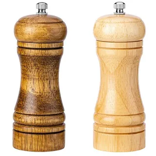 Yolistar Salz- und Pfeffermühle Set, Holz Gewürzmühle mit Keramikmahlwerk