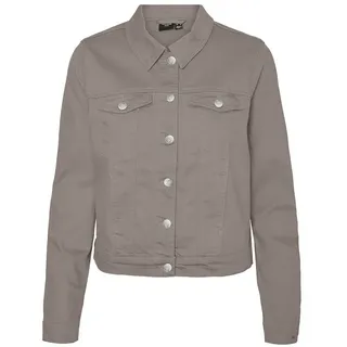 Vero Moda Wild Soya Jeansjacke - Moon Rock / Detail Nue026 Bright Silver + Bright White - M