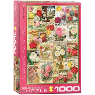 Vintage Rosenwerbung Art Deco - 1000 Teile Puzzle im Format 68x48 cm