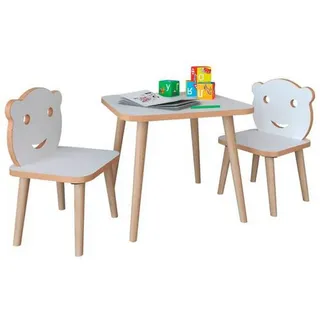 Mid.you Kindersitzgruppe , Weiß , Holzwerkstoff , Babymöbel & Kindermöbel, Babyzimmer, Kindersessel & Kindertische