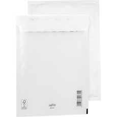 100 Luftpolsterumschläge Polsterumschlag Versandtaschen Bantex E5 (240 x 275 mm) 15/E, Weiß, mit Selbstklebeverschluss