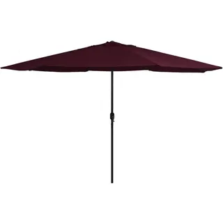 vidaXL Sonnenschirm Ø 390 cm Bordeauxrot