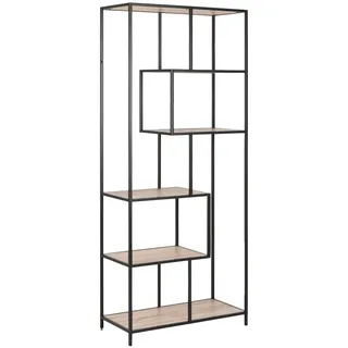 Actona Bücherregal 77 x 185 x 35 cm Schwarz