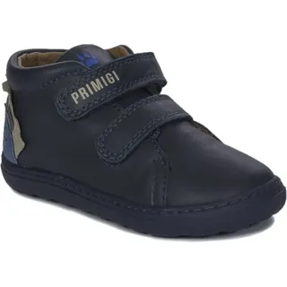 Primigi Jungen Leder Schuhe in Marineblau mit praktischem Zwei-Klettverschluss - Dunkelblau