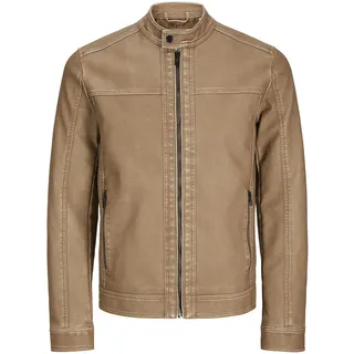 JACK & JONES Male Kunstlederjacke Kunstlederjacke