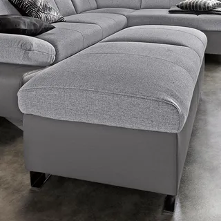 exxpo - sofa fashion Hocker »Happy Bankhocker mit gutem Sitzkomfort und toller Detailverarbeitung« exxpo - sofa fashion delfin/silber