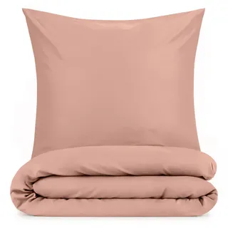 Blumtal Bettwäsche 4-teilig, 135/200 cm & 40/80 cm, Rosa , Textil , Rechteckig , 135x200 cm , Oeko-Tex® Standard 100 , Heimtextilien, Bettwäsche & Leintücher, Bettwäsche