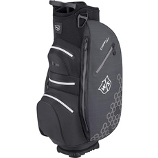 Wilson Herren W/S Dry TECH II CART Bag Golftaschen, Black/Grey, One Size