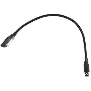 Infitronic IN3LED1USB - 3 LED USB Lampe/USB Leuchte/Schwanenhalsleuchte/Leselampe/Leseleuchte/Tastaturlampe für PC Laptop Notebook Computer Tastatur (Weißes Licht)