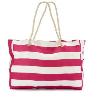 VIVANCE Shopper Baumwolle Pink/White
