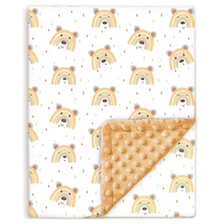 Babydecke - Kinderbettdecke - Baby Bettdecke Aus Weicher Oeko-tex Baumwolle - 100x135 - Kuscheldecke Kinder - Geburtsgeschenk Junge Mädchen - Babydecke Mit Noppen - Baby Bettwäsche - Baumwolldecke