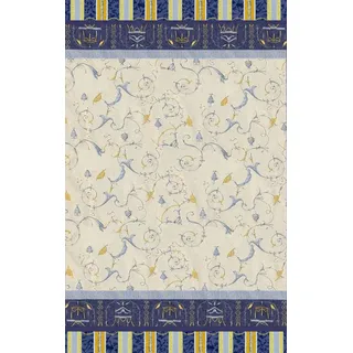 Bassetti 9267943 Oplontis Granfoulard, Baumwolle, blau, 350 x 270 cm