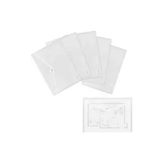 FolderSys Dokumententaschen DIN A4 transparent glatt 0,20 mm, 10 St.