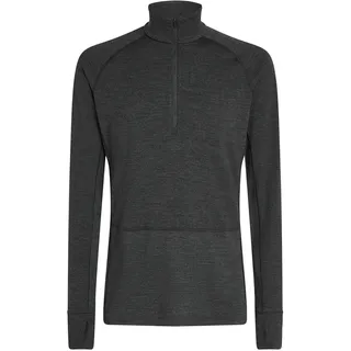 Icebreaker Herren Merino 260 Langarmshirt Half Zip Jet HTHR M