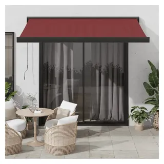 vidaXL Markise Manuell 300 x 250 cm rot