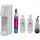 Wassersprudler-Set weiß + 1 PET-Flasche 0,5 l + 2 PET-Flaschen 1 l + Zylinder